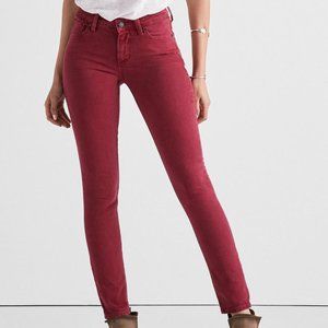 J. Crew Garment-dyed Skinny Jean in burgundy (size 26)